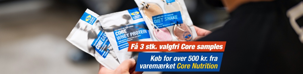 K�b for over 500 kr. fra varem�rket Core Nutrition, og f� 3 stk. Core Samples